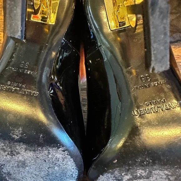 SAINT LAURENT OPYUM PUMPS IN PATENT LEATHER - 38.5 - Picture 13 of 15